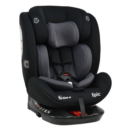 BEBE STARS ΚΑΘIΣΜΑ ΑΥΤOKINHΤΟΥ EPIC ISOFIX I-SIZE 360° BLACK 921-188