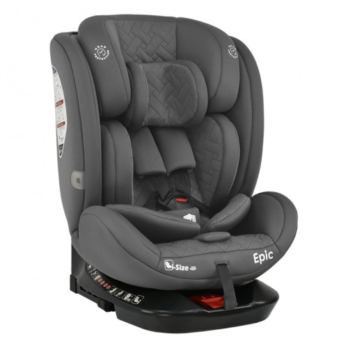 BEBE STARS ΚΑΘIΣΜΑ ΑΥΤOKINHΤΟΥ EPIC ISOFIX I-SIZE 360° SMOKED GREY 921-186