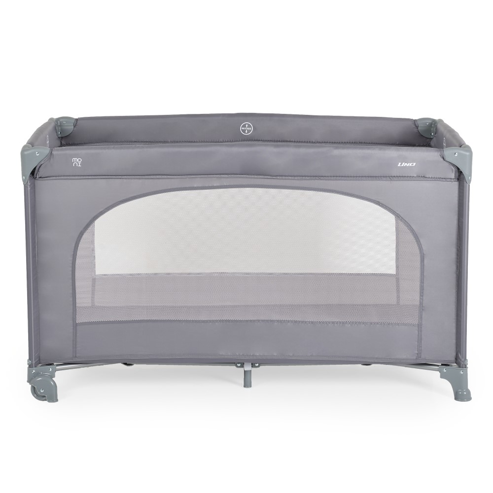 Η πτυσσόμενη κούνια Uno της Moni συνδυάζει κομψό σχεδιασμό και λειτουργικότητα για να παρέχει ένα ασφαλές και άνετο περιβάλλον για ύπνο και παιχνίδι – τόσο στο σπίτι όσο και κατά τη διάρκεια ταξιδιού.