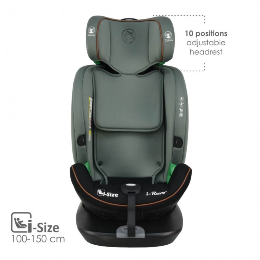 Η φωτογραφία δείχνει Το κάθισμα αυτοκινήτου i–Revo είναι ένα νέο κάθισμα της Bebe Stars, το οποίο ήρθε για να δώσει λύση σε κάθε σας διαδρομή με το μωράκι και το αυτοκίνητό σας σε καθημερινή βάση!Το i–Revo είναι σχεδιασμένο για παιδιά 40 έως 150 cm ύψους, διαθέτοντας επαρκή χώρο και προσφέροντας άνε