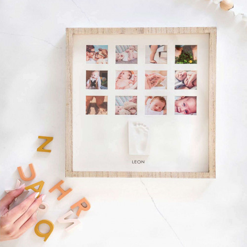 BABY ART ΚΟΡΝΙΖΑ ΑΠΟΤΥΠΩΜΑ FIRST YEAR FRAME WOODEN BR76723