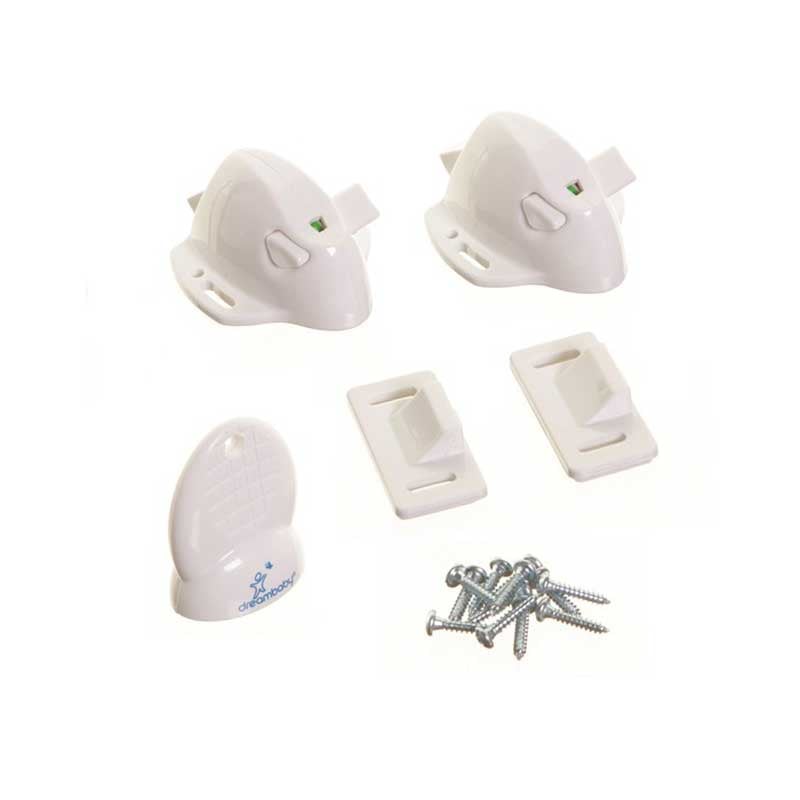 Ασφάλεια DreamBaby Μαγνητική 2 τμχ & ΚλειδίΚλειδαριά υψηλής αντοχήςΤα έπιπλα παραμένουν άθικτα από την επαφή με την ασφάλειαΙδανικό για ντουλάπια και συρτάρια&nbsp;Διαστάσεις συσκευασίας 20,2 * 9,8 * 0,8 cm