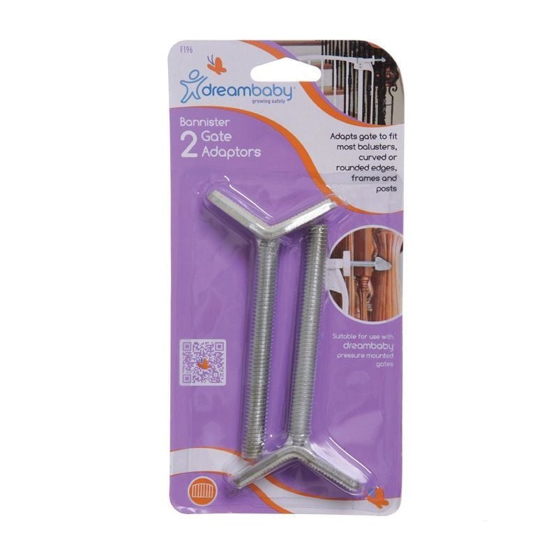 Αντάπτορας Για Πόρτα Ασφαλείας Σετ 2 τμχ Dream BabyΟι αντάπτορες&nbsp; Dreambaby® Banister Gate σας επιτρέπουν να εγκαταστήσετε την μπάρα / πόρτα ασφαλείας σας όπου τη χρειάζεστε περισσότεροΕίναι ιδανικά για την τοποθέτηση των Dreambaby Ava, Chelsea, Cosmopolitan, Dawson, Franklin ή Liberty Security