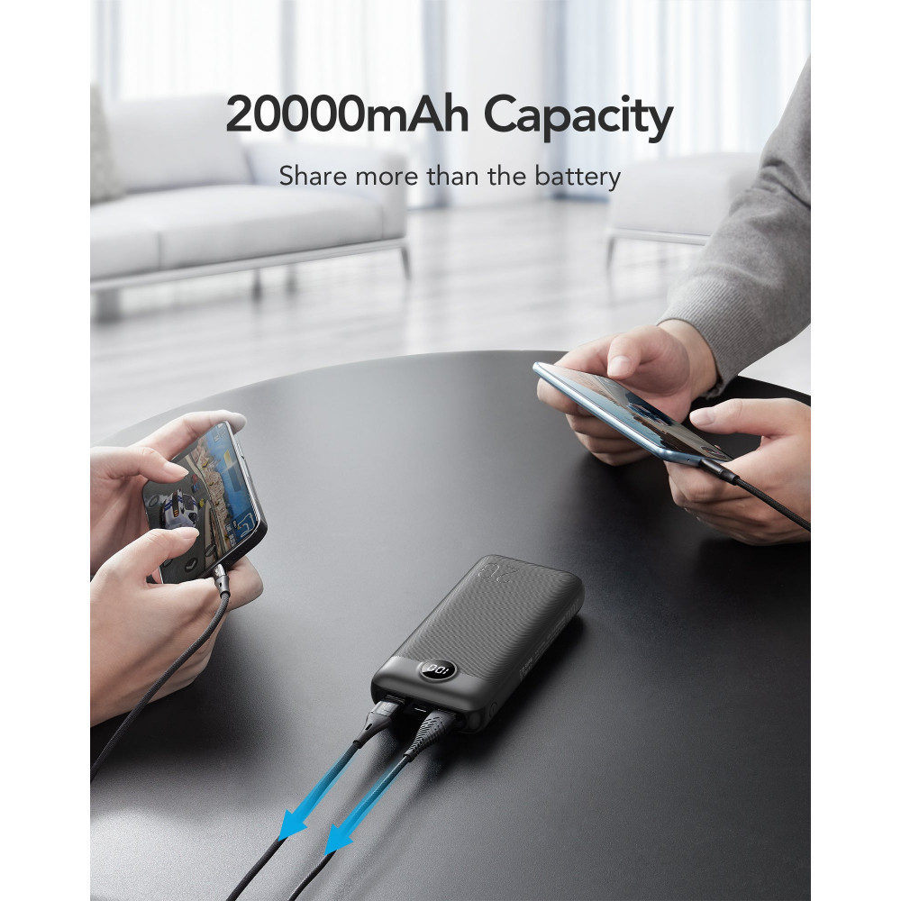 L20 Power Bank 20000mah με ψηφιακή οθόνη.