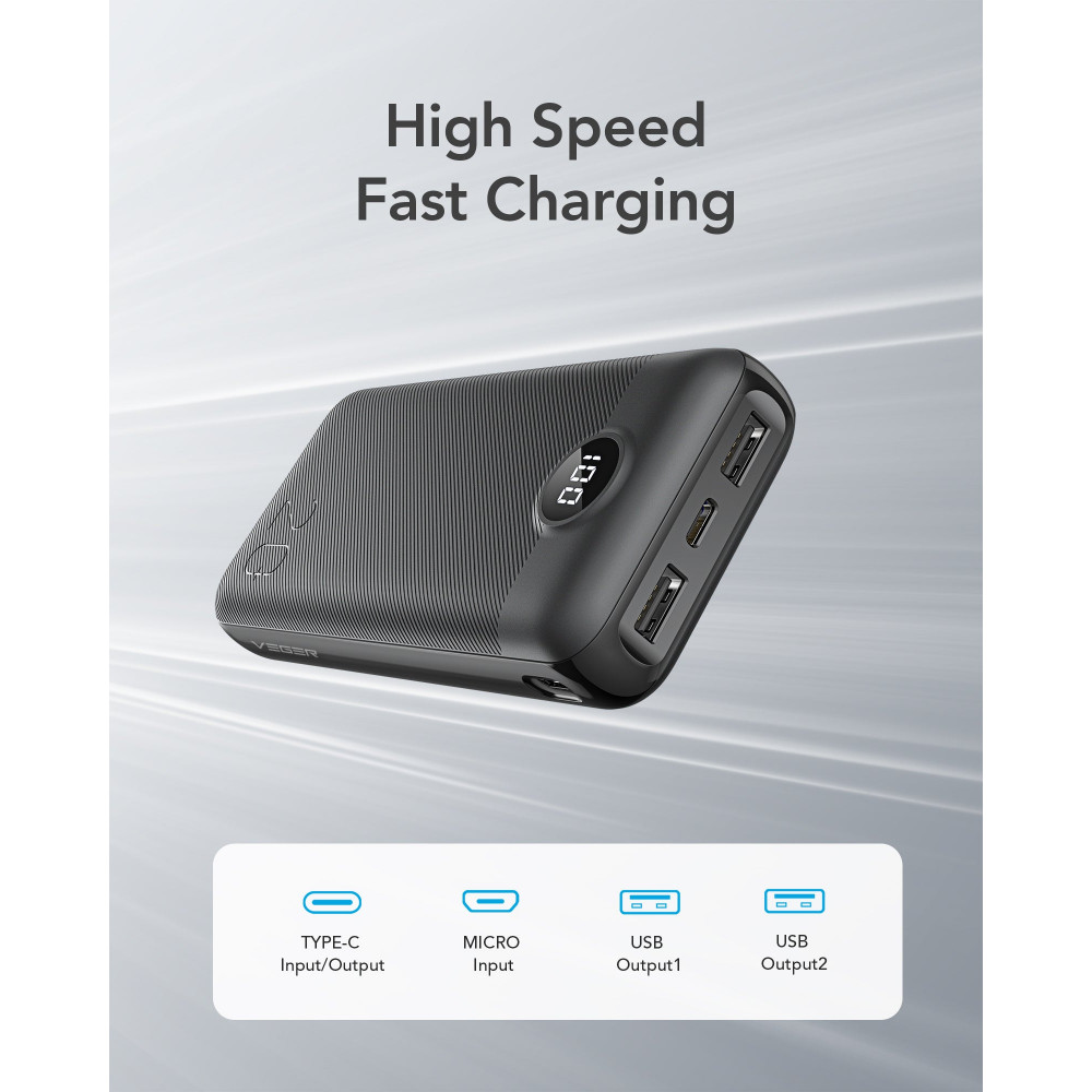L20 Power Bank 20000mah με ψηφιακή οθόνη.