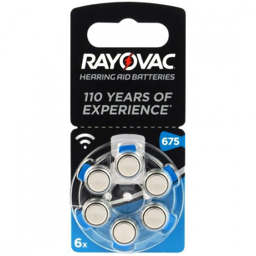 Rayovac Acoustic Special 675 μπαταρίες ακουστικών βαρηκοΐας 1.45V 6τμχ