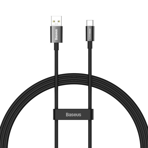 Baseus Superior USB 2.0 Cable USB-C male - USB-A male Μαύρο 1m (CAYS000901)