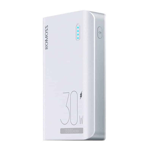 Romoss Sense 4s Pro Power Bank 10000mAh 30W με 2 Θύρες USB-A και Θύρα USB-C Power Delivery Λευκό