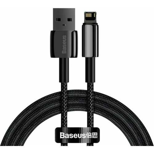 Baseus Tungsten Braided USB to Lightning Cable Μαύρο 1m (CALWJ-01)