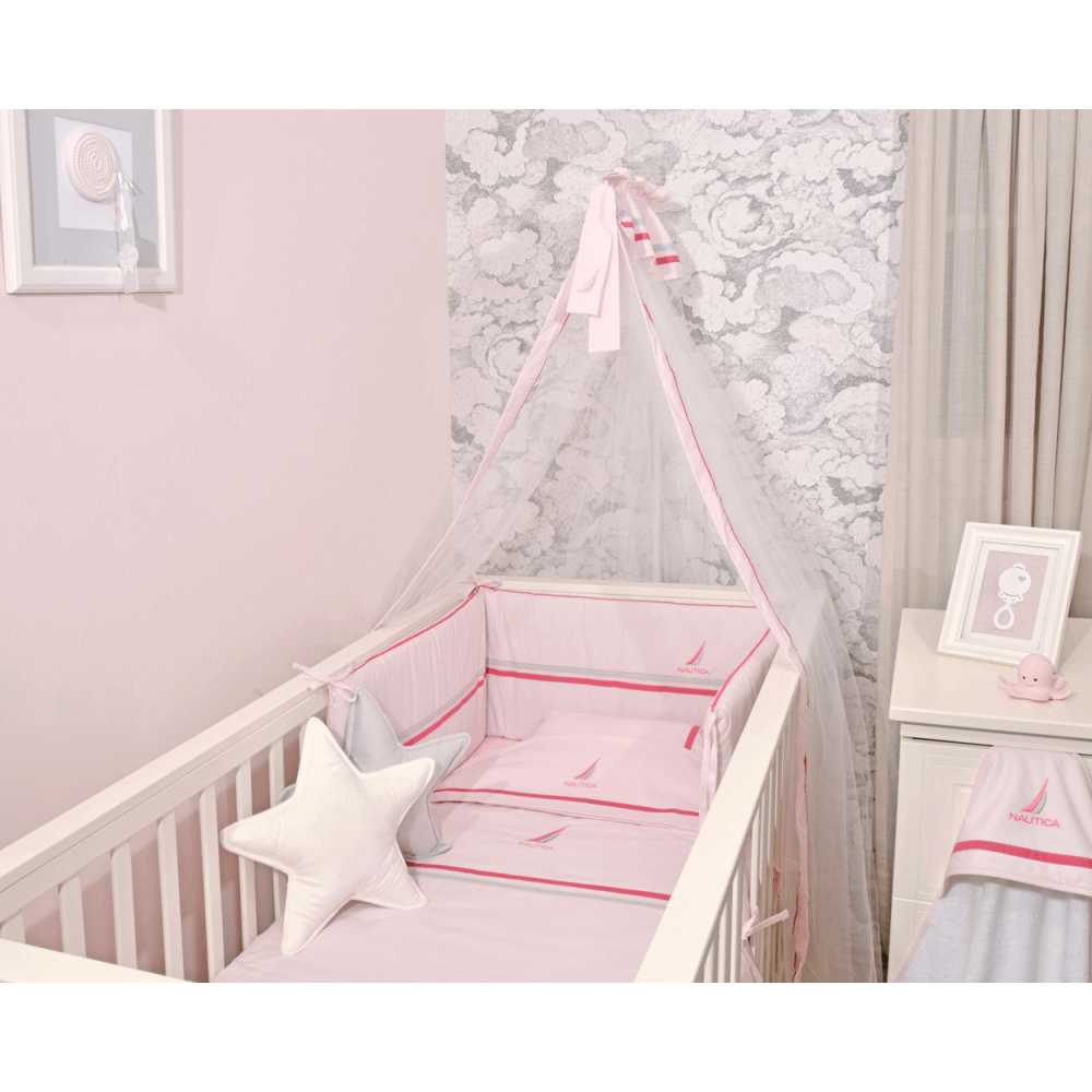 Πάπλωμα λευκό 100χ140 με γέμιση σιλικονούχο πολυέστερ 300γρμ/τμ, Παπλωματοθήκη 100χ140 με φερμουάρ, πάντα 34χ210, Κουνουπιέρα 180χ500.