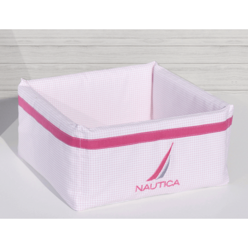 Νautica Καλάθι Καλλυντικών  Ροζ Καρρώ  Βαμβακερό ύφασμα Ιταλίας