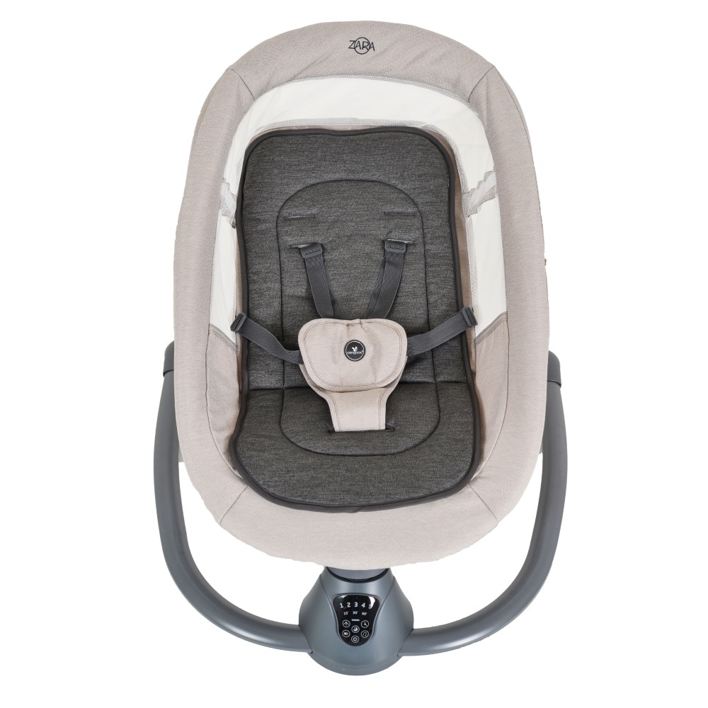 Η φωτογραφία δείχνει Ηλεκτρικό ριλάξ Zara της εταιρείας CangarooΤο ριλάξ Zara έχει 5 επίπεδα ταχύτητας με 3 επιλογές χρονοδιακόπτη και ανιχνευτή κίνησης.
