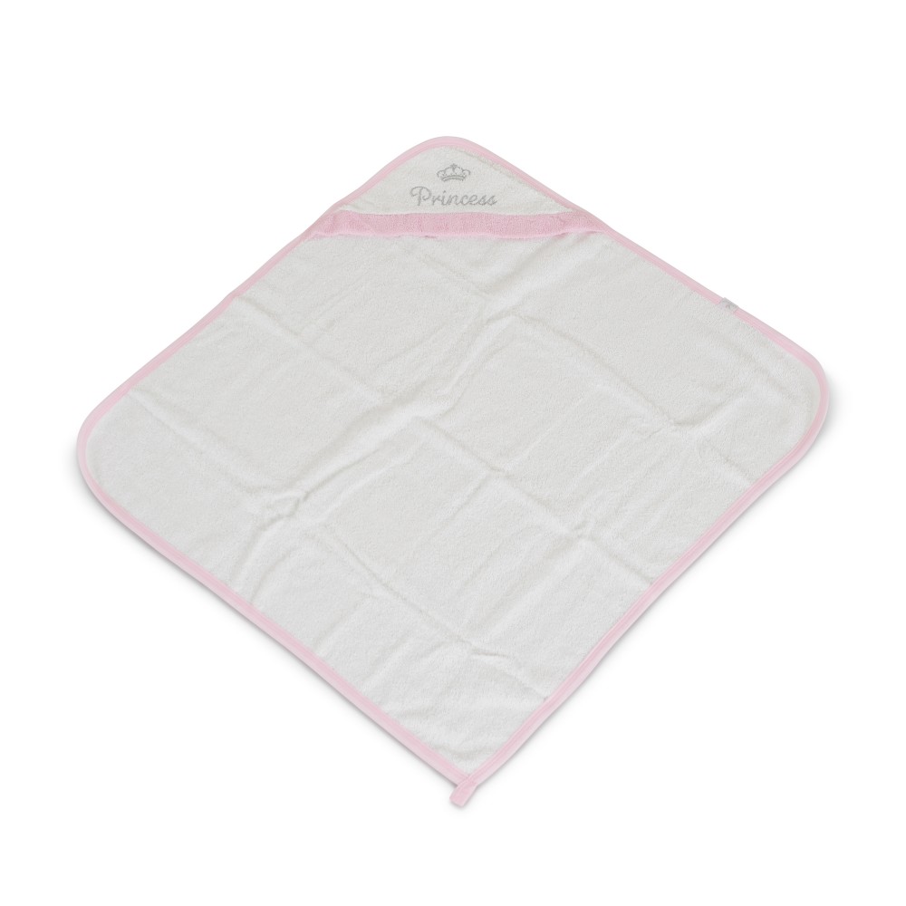 Η φωτογραφία δείχνει Μαλακή και απαλή πετσέτα μωρού από 100% βαμβάκι, διαστάσεων 75x75 cm.