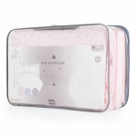 Μαλακό και απαλό σετ βρεφικού κρεβατιού 6 τεμαχίων από 100% βαμβάκι ranforse υψηλής ποιότητας.