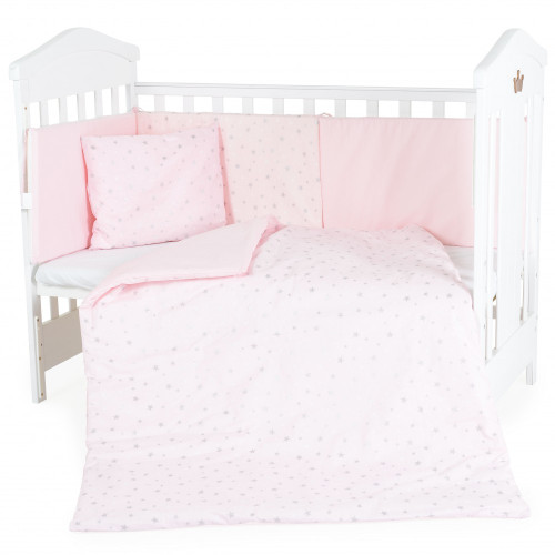 CANGAROO ΣΕΤ ΠΡΟΙΚΑΣ ΚΟΥΝΙΑΣ 6 ΤΕΜ 120/60CM NOOK PINK STARS 3800146270551