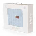 Βρεφική κουβέρτα, διαστάσεων 75 x 100 cmΕπάνω στρώμα από 100% βαμβάκι και εσωτερική στρώση από πολυεστέρα σε στυλ σέρπα - ζεστή και απαλή στην αφή.