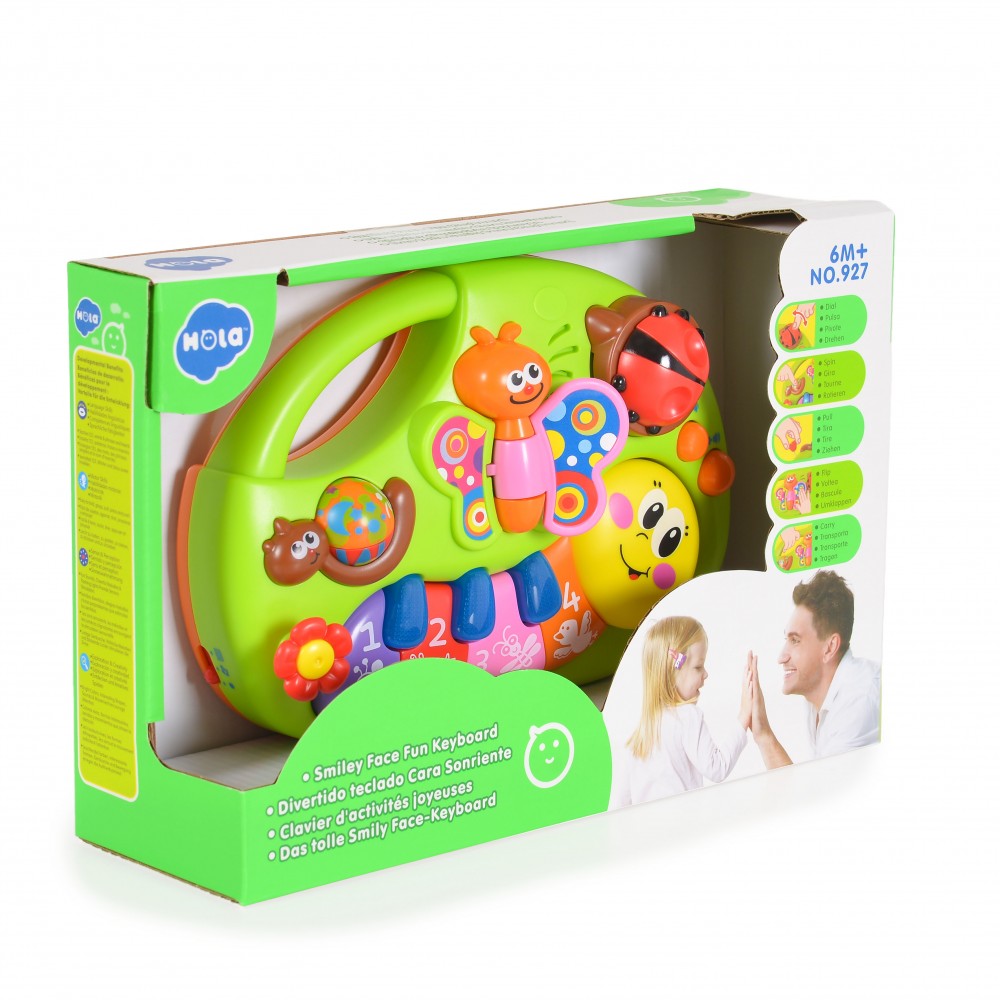 Η φωτογραφία δείχνει Μουσικό πιανάκι με μελωδίες ήχους αι φωτισμούςΚατάλληλο για 6+ μηνών βρέφηΔιαστάσεις:&nbsp;18.