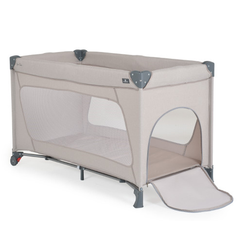 CANGAROO ΠΑΡΚΟΚΡΕΒΑΤΟ ΕΝΟΣ ΕΠΙΠΕΔΟΥ ONE TOUCH LIGHT GREY 3800146249977