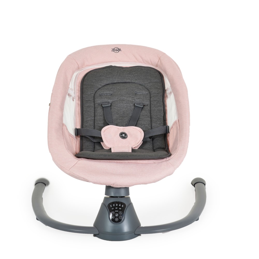 Ηλεκτρικό ριλάξ Zara της εταιρείας CangarooΤο ριλάξ Zara έχει 5 επίπεδα ταχύτητας με 3 επιλογές χρονοδιακόπτη και ανιχνευτή κίνησης.
