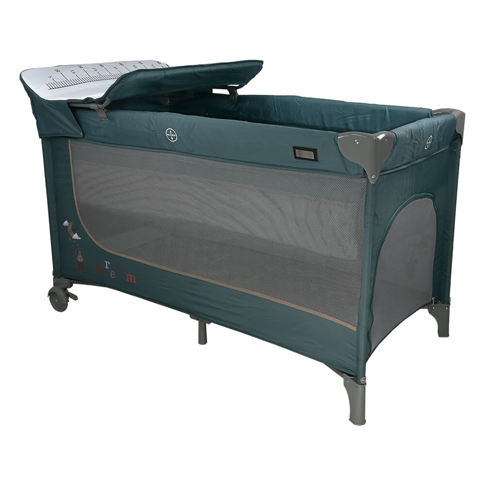 Η φωτογραφία δείχνει Το νέο παρκοκρέβατο&nbsp;Dreamer&nbsp;της&nbsp;Bebe Stars&nbsp;είναι ιδανικό για το σπίτι, αλλά και για μία εξόρμηση με το παιδί σας, καθώς είναι άνετο με μοντέρνο σχεδιασμό.