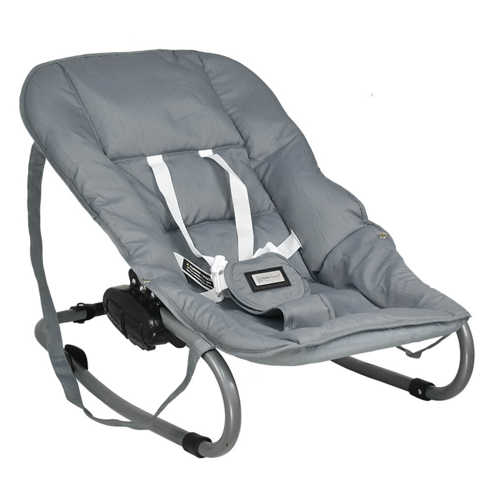 Η φωτογραφία δείχνει – Μοντέρνο ρηλάξ με ανατομική θέση, ιδανικό για νεογέννητα.