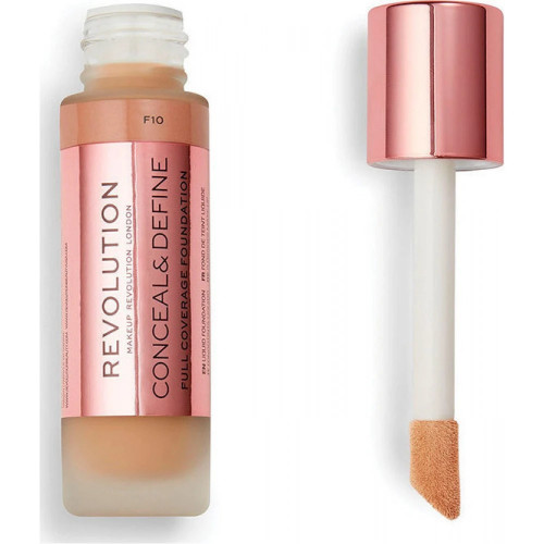 Revolution Beauty Conceal and Define Full Coverage Foundation F10 23ml 5057566088909