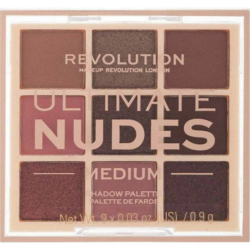 Η παλέτα Beauty Ultimate Nudes Medium περιέχει 9 ουδέτερες αποχρώσεις σκιών σε απαλούς τόνους για τέλειο μακιγιάζ.