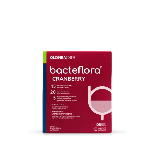 Olonea BacteFlora Cranberry 10caps Συμπλήρωμα Διατροφής Για Το Ουροποιητικό 5200116280074