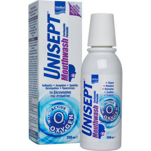 Intermed Unisept Mouthwash με Επουλωτική & Ανακουφιστική Δράση 250ml 5205152002338