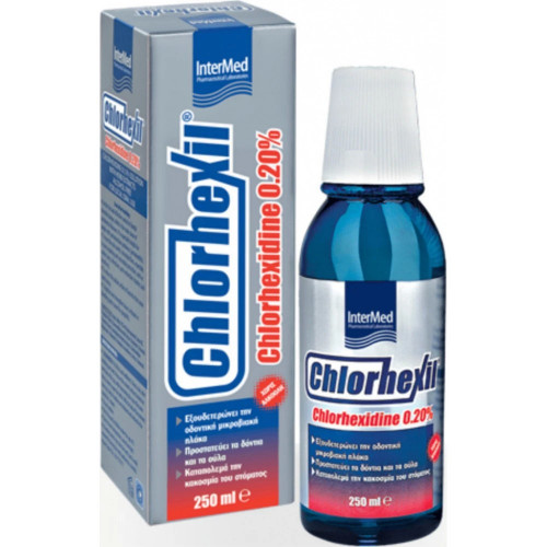 Intermed Chlorhexil 0.20% Στοματικό Διάλυμα κατά της Πλάκας και της Κακοσμίας 250ml 5205152017844