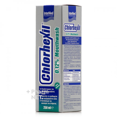 Intermed Chlorhexil 0.12% Mouthwash (250ml) - Στοματικό Διάλυμα με Χλωρεξιδίνη 5205152017851