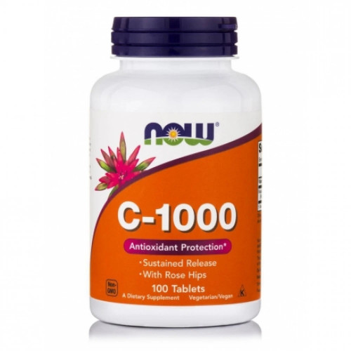 NOW VITAMIN C-1000 SUSTAINED RELEASE 100 Ταμπλέτες 733739006806