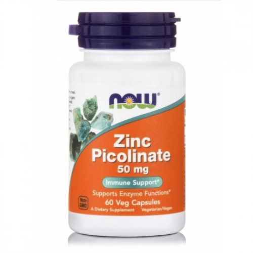 NOW ZINC PICOLINATE VEG 60 Κάψουλες 733739015501