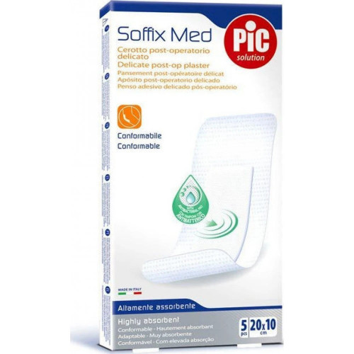 Pic Solution Soffix Med Post-op Plaster 20x10cm 5τμχ 8058090003441