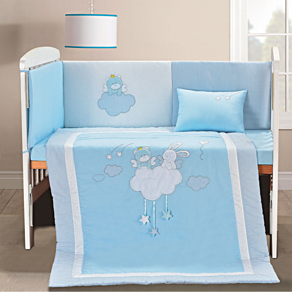 Σετ προίκας Beyond imagination Το σετ περιλαμβάνει =1 τεμάχιο Κουβερλί:100x140 + 1 τεμάχιο Πάντα:40x190 + 1 τεμάχιο Σεντόνι με λάστιχο :70x140+17 + 1 τεμάχιο Μαξιλαροθήκη:30x40 .