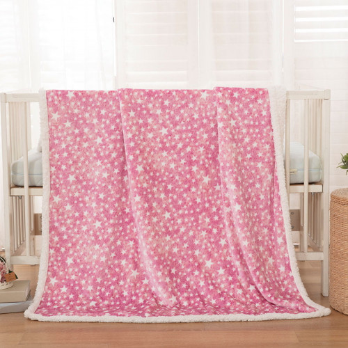 Κουβέρτα βρεφική 80x110 σε 3 χρώματα Art 5136  80x110  Ροζ Beauty Home
