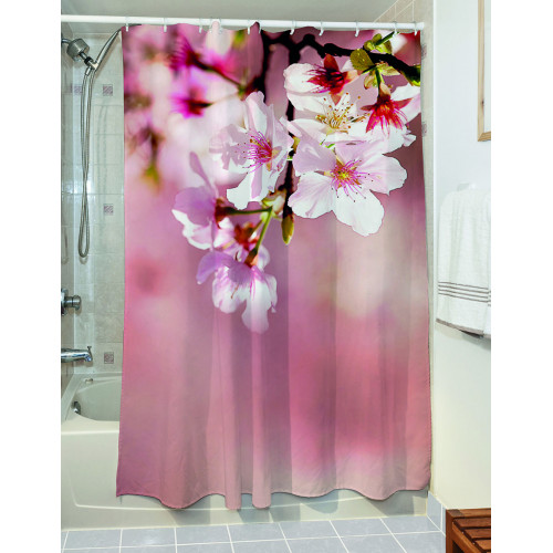Κουρτίνα μπάνιου Wipe Art 3128 190x180 Ροζ   Beauty Home