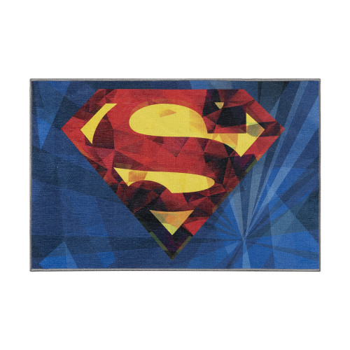 Πατάκι Art 6187 Superman 55x85 Μπλε   Beauty Home