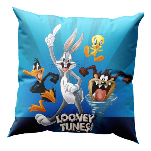 Μαξιλάρι με γέμιση Art 6188 Looney Tunes 40x40 Μπλε   Beauty Home