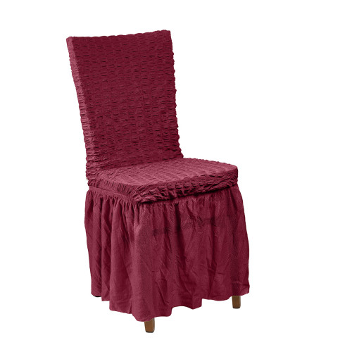 Ελαστιό κάλυμμα καρέκλας σετ 6τμχ Art 8535 Μπορντό   Beauty Home