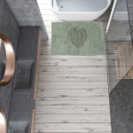 Ταπέτο μπάνιου με ανάγλυφο σχέδιο σε υπέροχες παστέλ αποχρώσεις που ταιριάζουν σε κάθε μπάνιο και καλύπτουν κάθε γούστο.