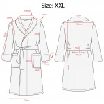 Mπουρνούζι Das της σειράς Happy σε μοντέρνα χρώματα.