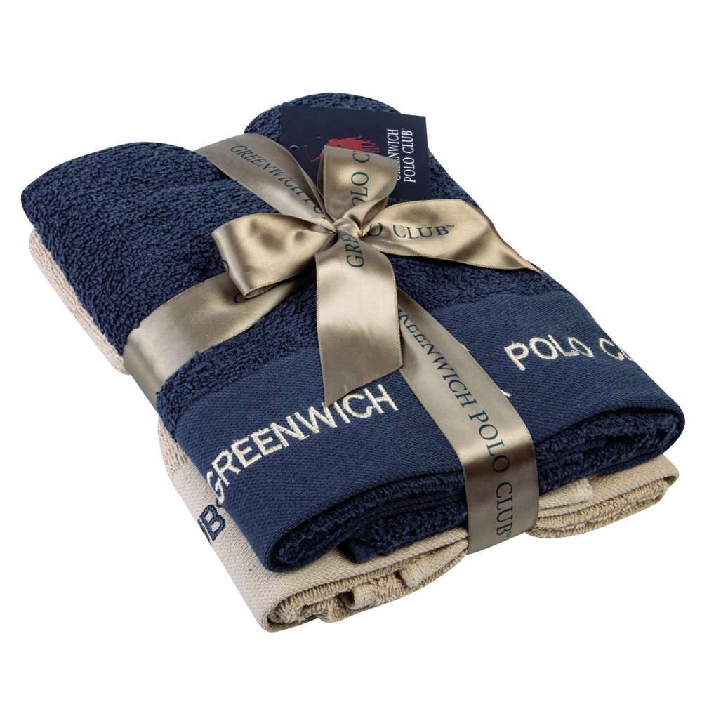 Σετ πετσέτες 2 τεμαχίων με κέντημα Greenwich Polo Club.