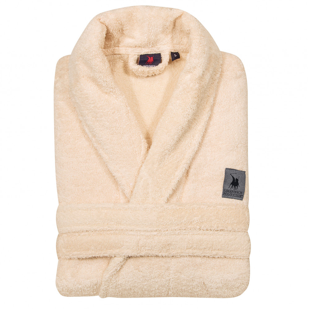 Μονόχρωμο μπουρνούζι Greenwich Polo Club essential.