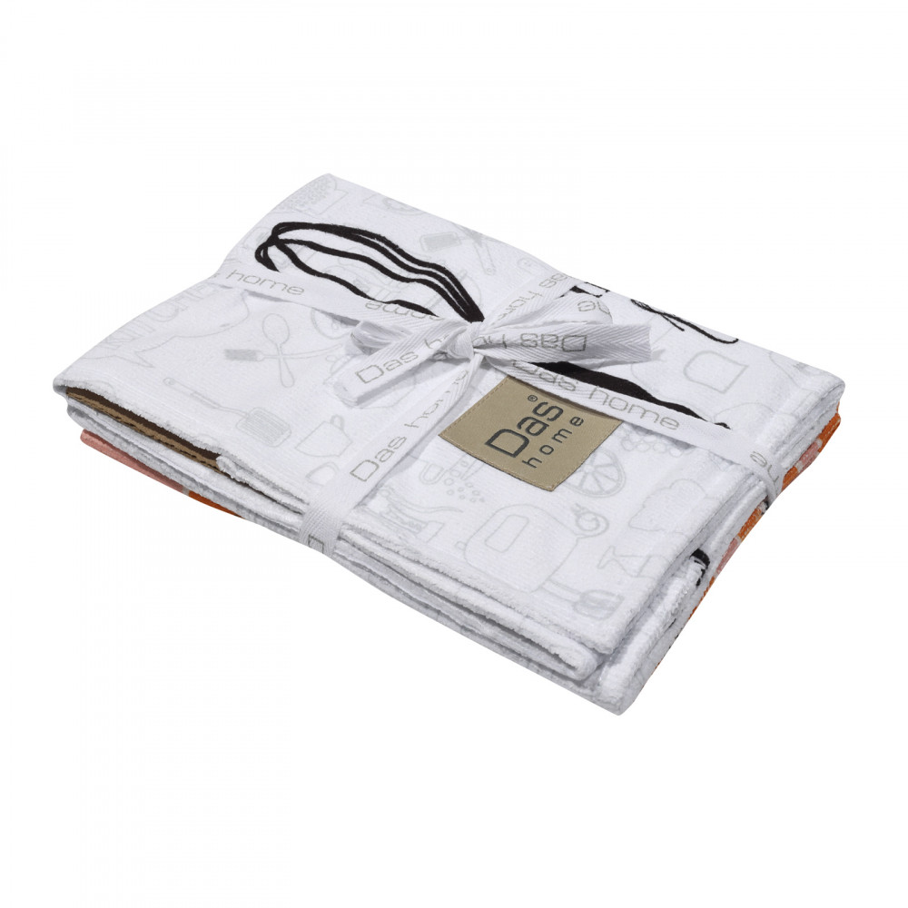 Δώστε χρώμα στη κουζίνα σας με το σετ ποτηρόπανα της Das home.