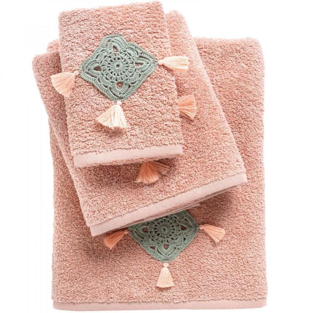 Σετ πετσέτες της σειράς Daily με πλεκτό σχέδιο.