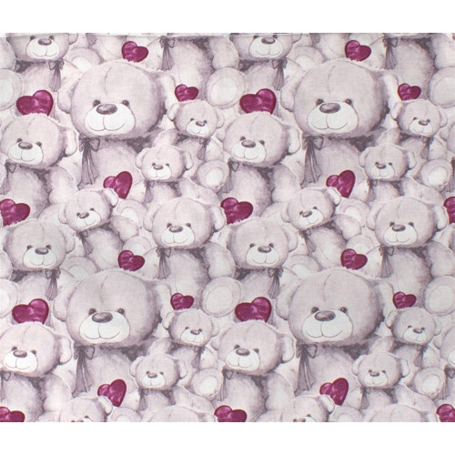 ΠΑΝΑ ΧΑΣΕΣ bebe Teddy Bear 536 80X80 Purple Cotton 100%