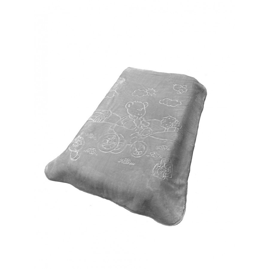 Ανάγλυφη βρεφική κουβέρτα βελουτέ, απαλή και ζεστή με γούνινη υφή και ανεξίτηλα χαρούμενα χρώματα διαστάσεων 110X140 cm, με βάρος 1.