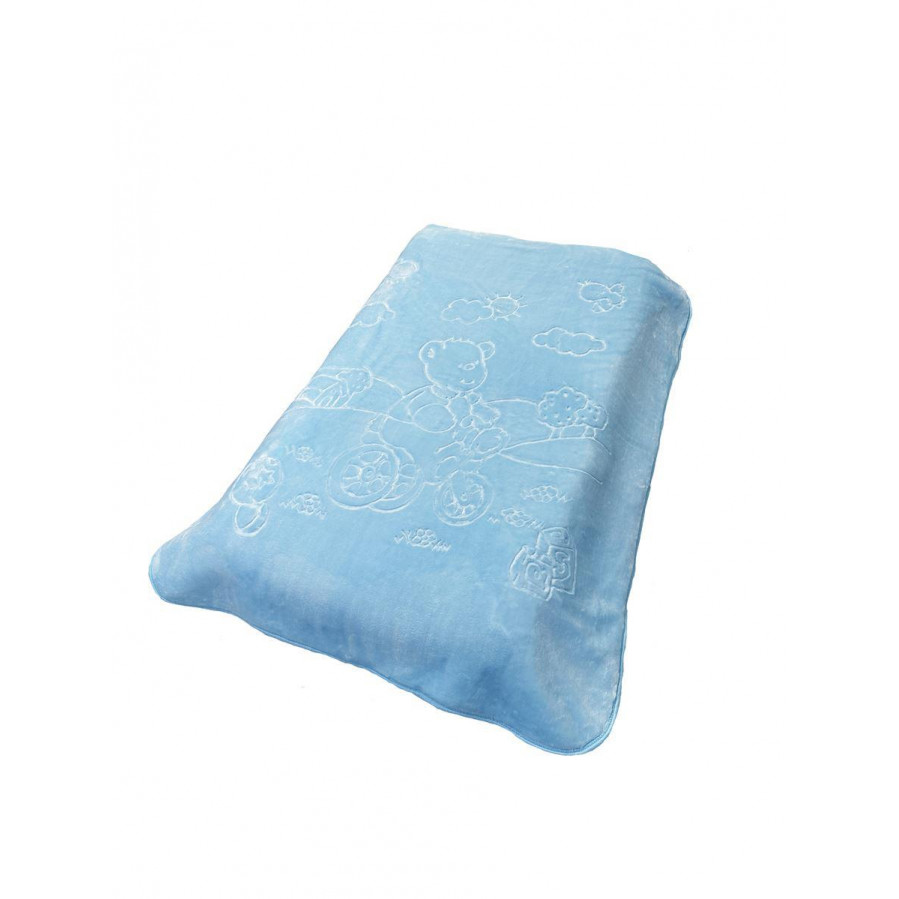 Ανάγλυφη βρεφική κουβέρτα βελουτέ, απαλή και ζεστή με γούνινη υφή και ανεξίτηλα χαρούμενα χρώματα διαστάσεων 110X140 cm, με βάρος 1.