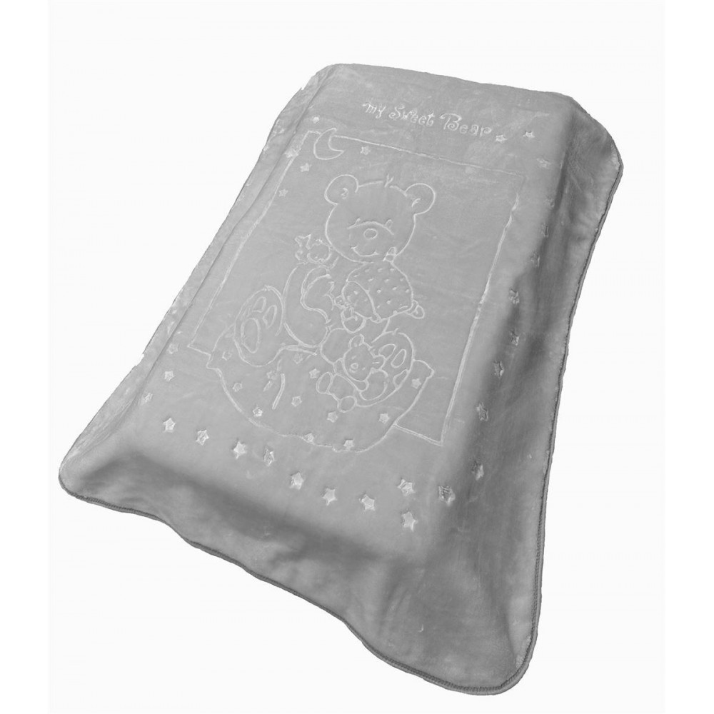 Ανάγλυφη βρεφική κουβέρτα βελουτέ, απαλή και ζεστή με γούνινη υφή και ανεξίτηλα χαρούμενα χρώματα διαστάσεων 110X140 cm, με βάρος 1.